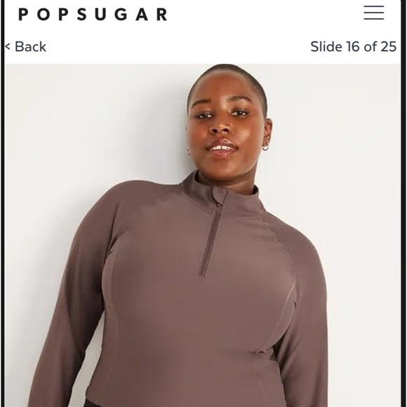 (3) ON PowerSoft Crop Quarter-Zip Mock Turtleneck Long Sleeve Top Bundle - Picture 5 of 9